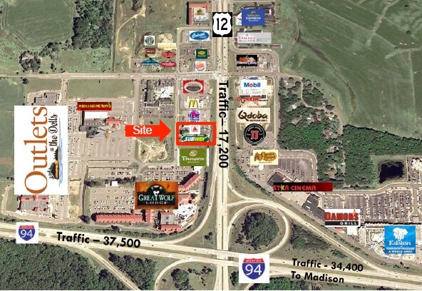 1280 Wisconsin Dells Pky, Wisconsin Dells, WI for sale - Building Photo - Image 2 of 4