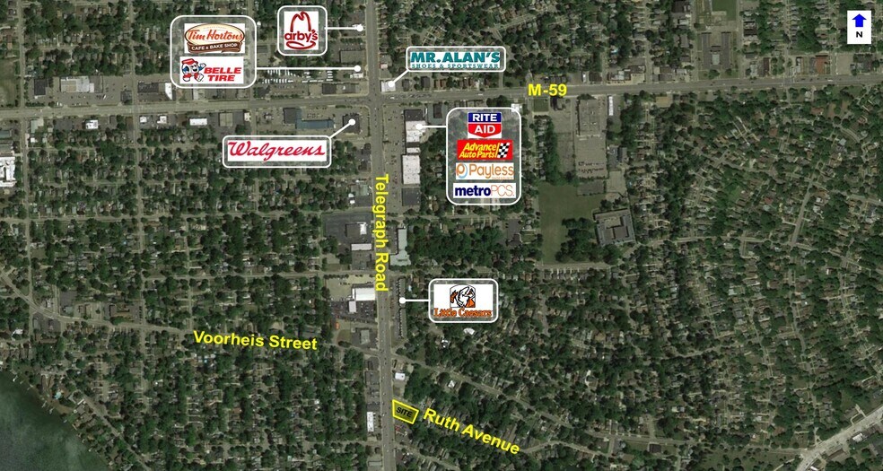S Telegraph Rd, Pontiac, MI à vendre - Aérien - Image 3 de 10