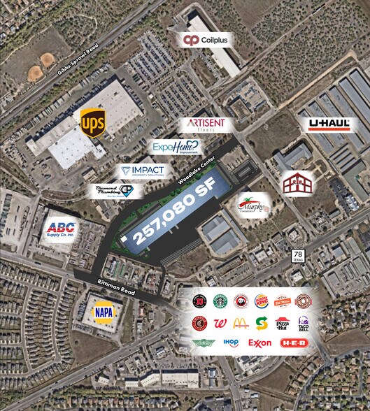 6357 Rittiman Road, San Antonio, TX à louer - Aérien - Image 3 de 10