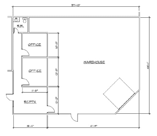 1919 Old Denton Rd, Carrollton, TX for lease Floor Plan- Image 1 of 1