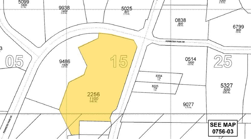 1100 Perimeter Park Dr, Morrisville, NC à louer - Plan cadastral - Image 2 de 7