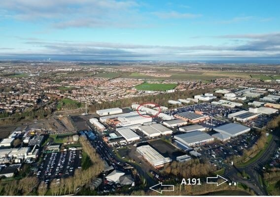 Unit 9 Benton Business Park, Bellway Industrial Estate, Newcastle Upon Tyne à louer - Aérien - Image 3 de 4