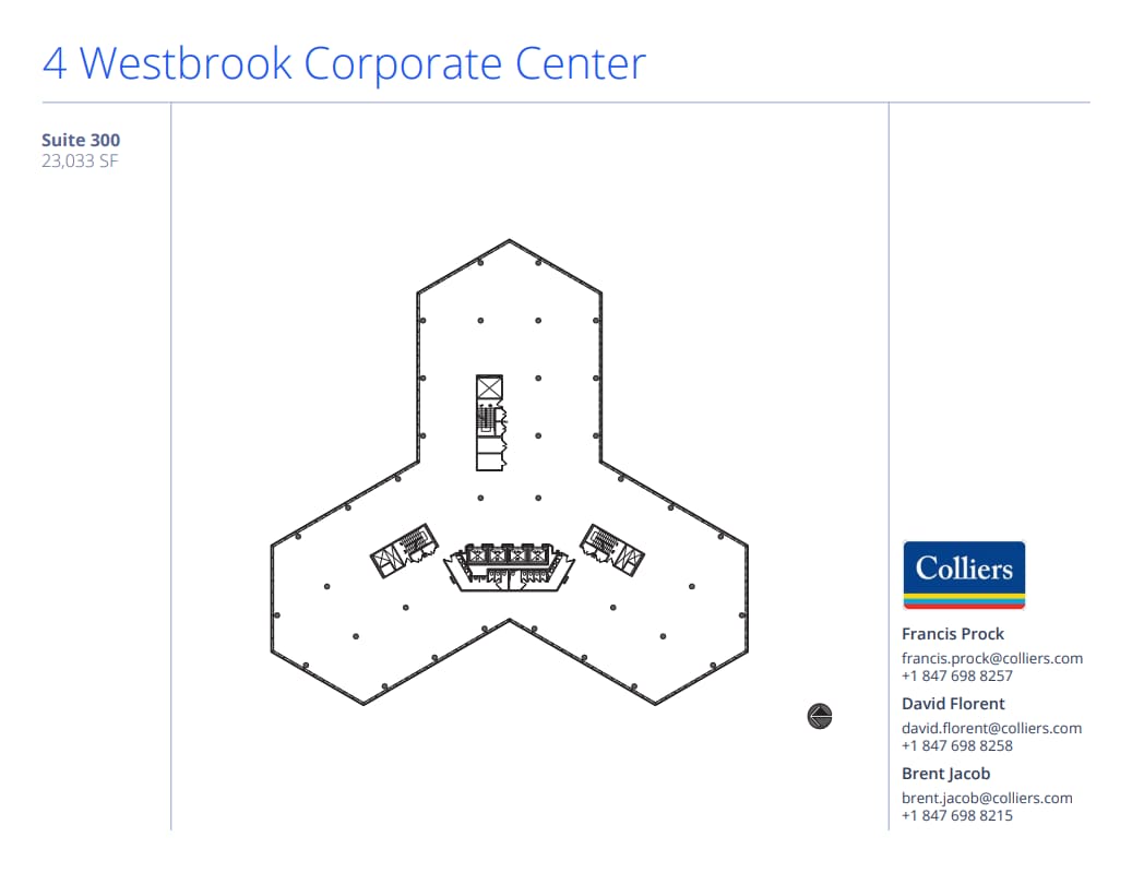 4 Westbrook Corporate Ctr, Westchester, IL for lease Floor Plan- Image 1 of 1