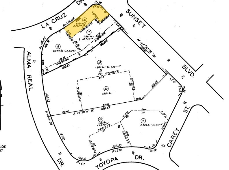 15150 W Sunset Blvd, Pacific Palisades, CA à louer - Plan cadastral - Image 2 de 3