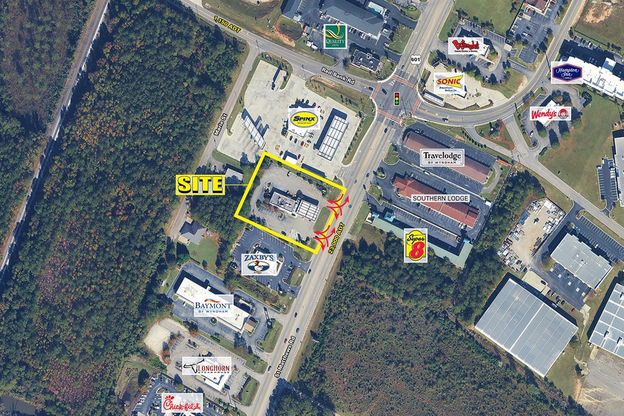 3599 Saint Matthews Rd, Orangeburg, SC for lease - Aerial - Image 3 of 5