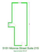 5151 Monroe St, Toledo, OH à louer Plan d’étage- Image 1 de 1
