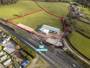 Harcombe Cross, Chudleigh, DEV - aerial  map view