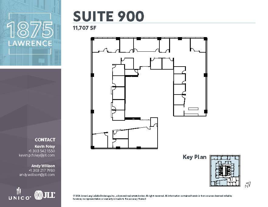 1875 Lawrence St, Denver, CO for lease Floor Plan- Image 1 of 1
