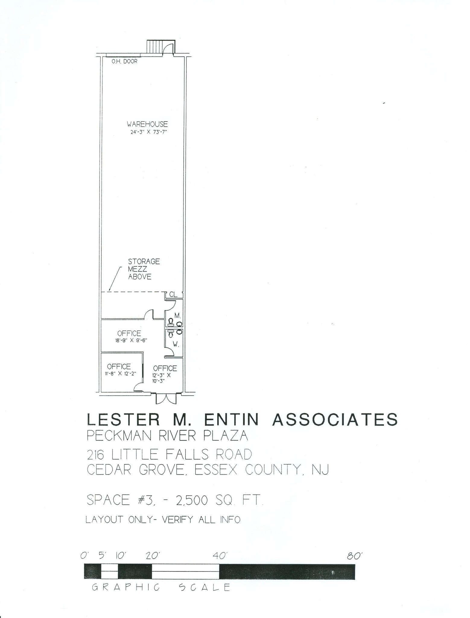 216 Little Falls Rd, Cedar Grove, NJ à louer Plan de site- Image 1 de 1