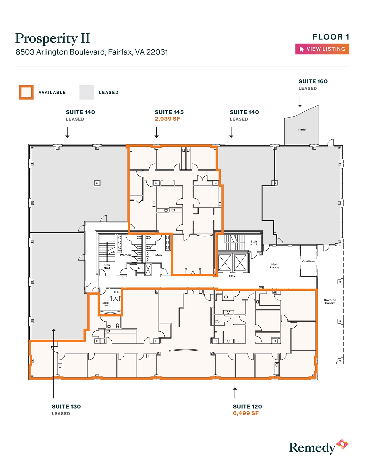 8501 Arlington Blvd, Merrifield, VA for lease Floor Plan- Image 1 of 1