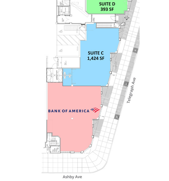 3001 Telegraph Ave, Berkeley, CA for sale - Floor Plan - Image 1 of 1