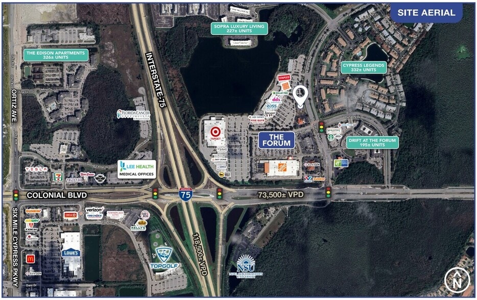3300 Forum Blvd, Fort Myers, FL for lease - Aerial - Image 2 of 5