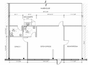 7155 57 St SE, Calgary, AB for lease Floor Plan- Image 2 of 5
