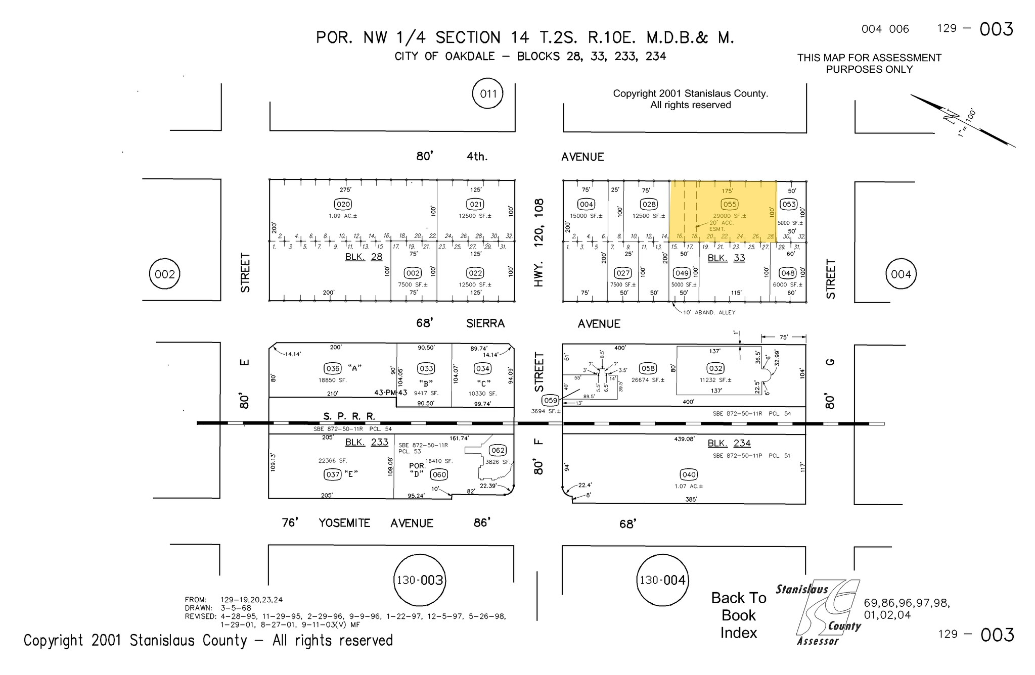 151 S Sierra Ave, Oakdale, CA à vendre Plan cadastral- Image 1 de 44