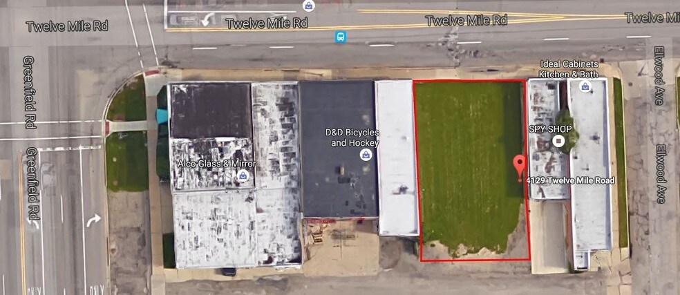 4129 W Twelve Mile Rd, Berkley, MI à vendre - Photo du bâtiment - Image 2 de 2