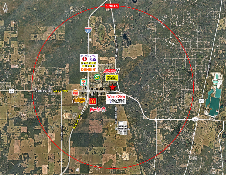 State Road 50, Brooksville, FL for sale - Aerial - Image 2 of 4