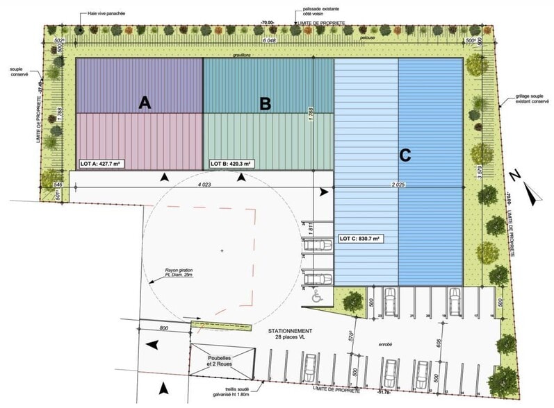 Local d'activités dans Guéreins à vendre - Plan de site - Image 3 de 3