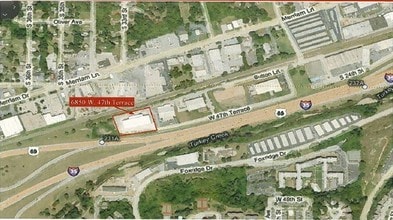 6850 W 47th Ter, Shawnee Mission, KS - AERIAL  map view