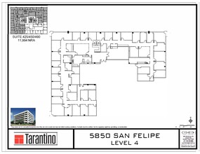 5850 San Felipe St, Houston, TX à louer Plan de site- Image 1 de 1