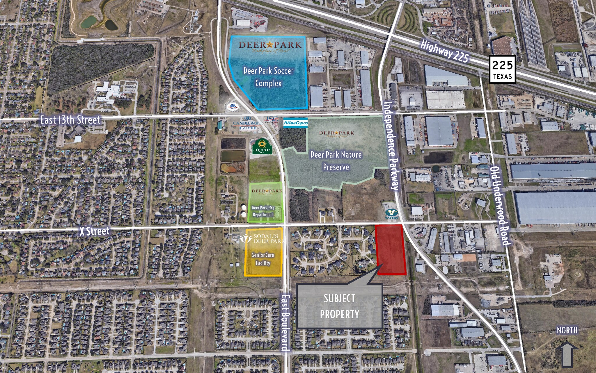 X St, Deer Park, TX à vendre Aérien- Image 1 de 3