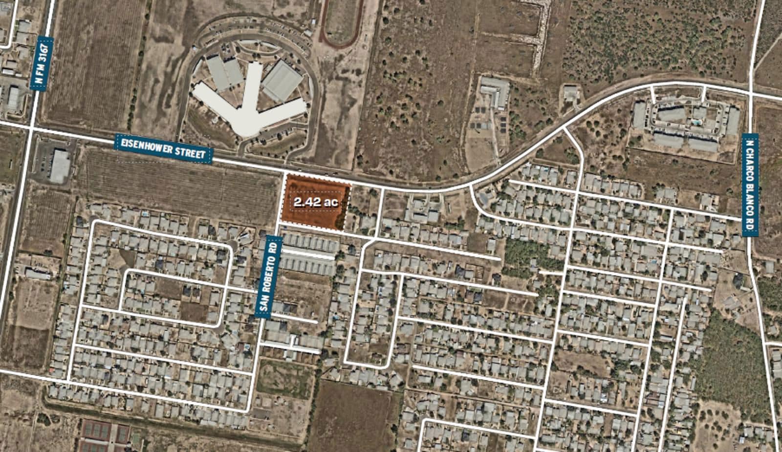 W Eisenhower Rd, Rio Grande City, TX for sale Aerial- Image 1 of 4