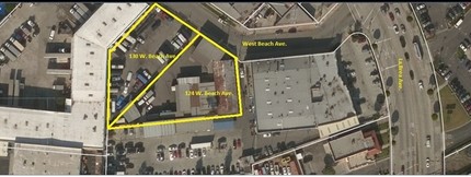 124-130 W Beach Ave, Inglewood, CA - Aerial map view