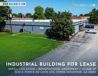 Plus de détails pour 5530 E Ponce De Leon Ave, Stone Mountain, GA - Industriel à louer