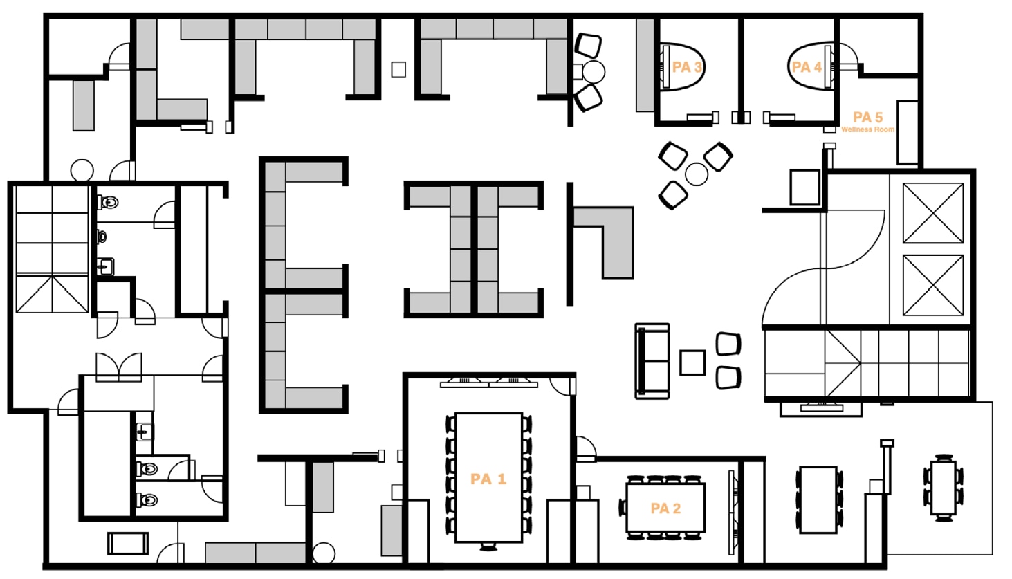 300 Hamilton Ave, Palo Alto, CA à louer Plan d’étage- Image 1 de 1