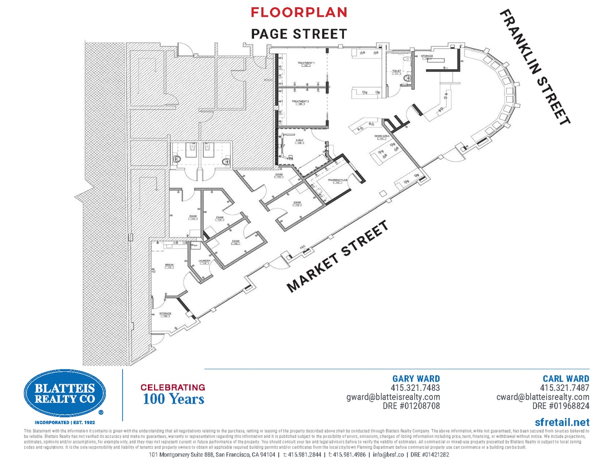 1600 Market St, San Francisco, CA 94102 - Unit 1 -  - Floor Plan - Image 1 of 1