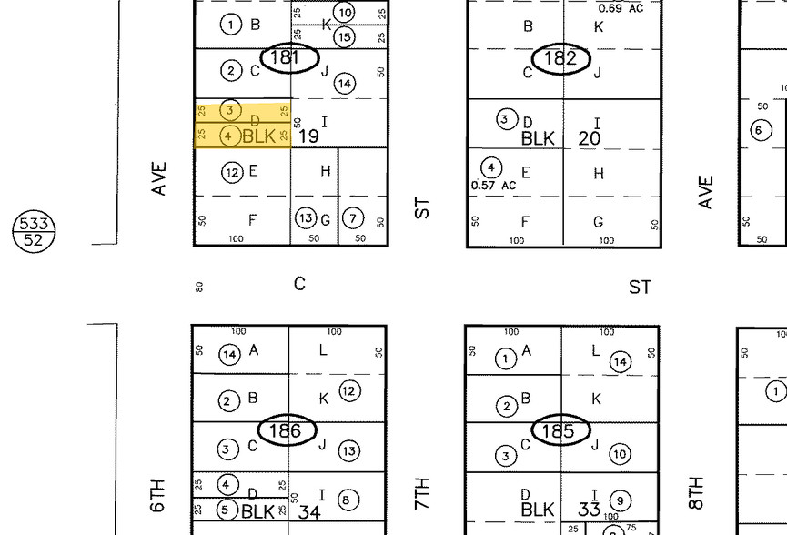 1125-1133 6th Ave, San Diego, CA à vendre - Plan cadastral - Image 1 de 1