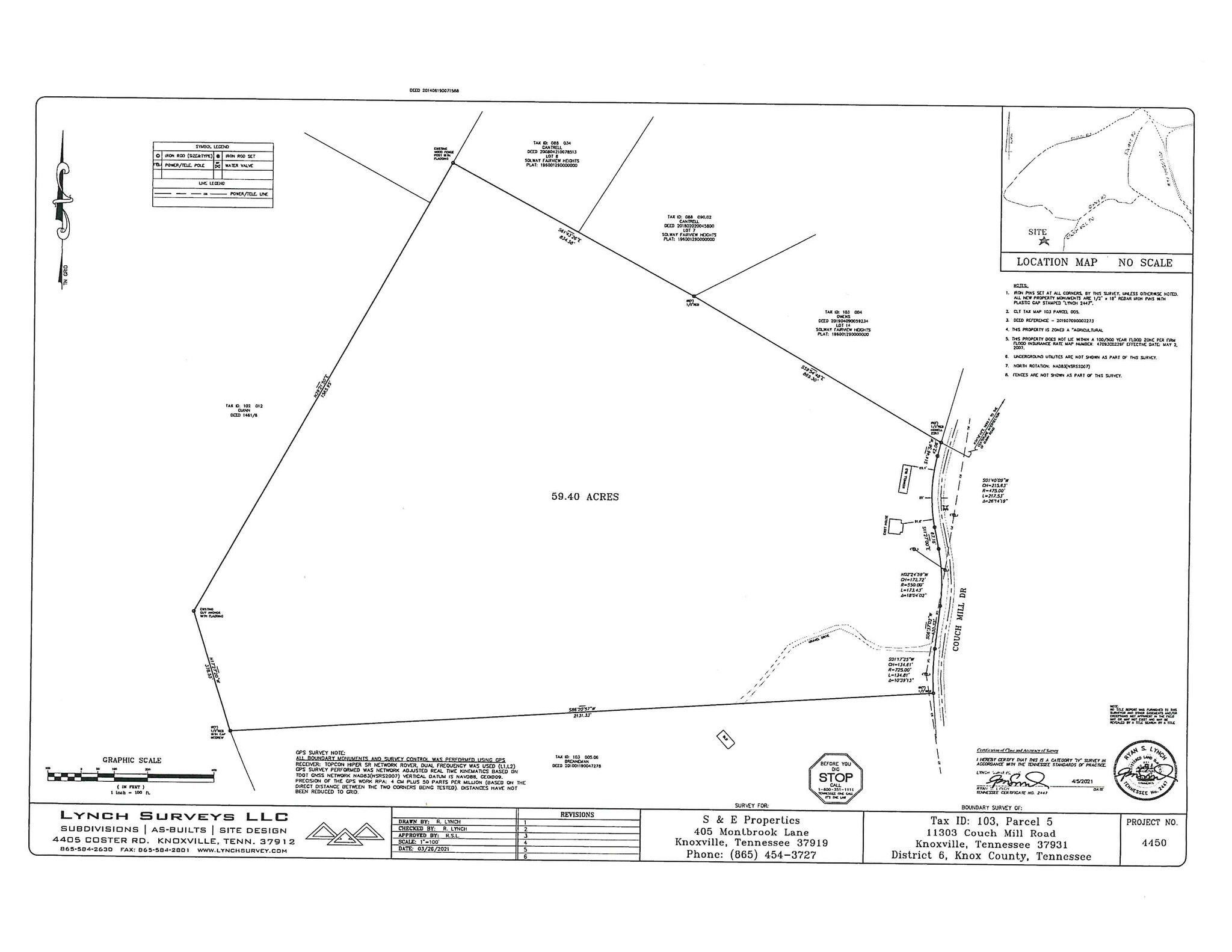 11303 Couch Mill rd, Knoxville, TN à vendre Plan de site- Image 1 de 6