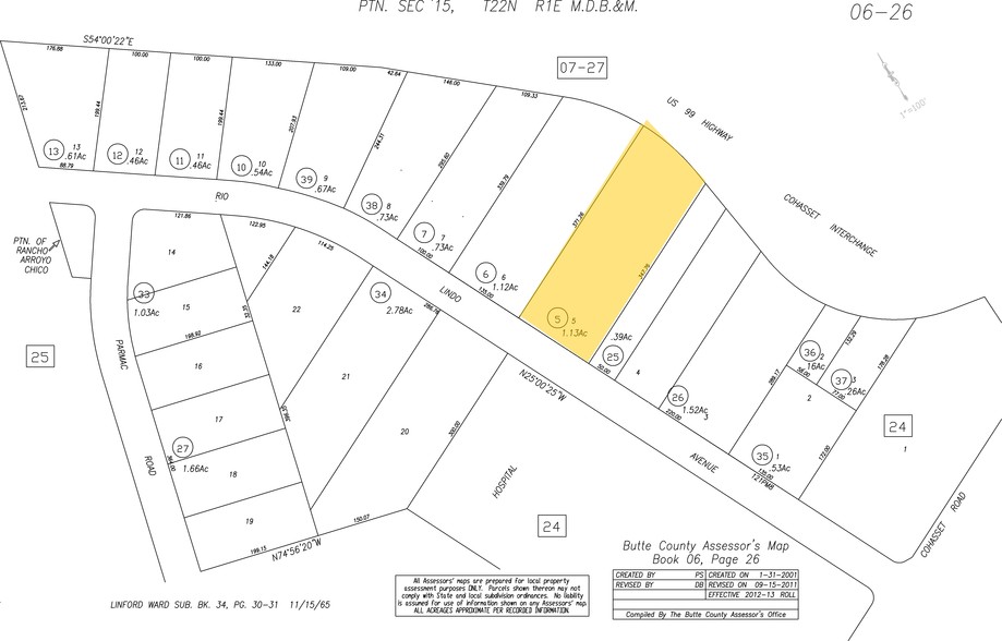 650 Rio Lindo Ave, Chico, CA à vendre - Plan cadastral - Image 3 de 15