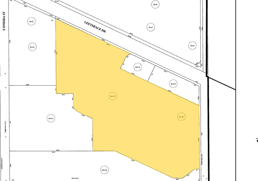 7150 Leetsdale Dr, Denver, CO à louer - Plan cadastral - Image 2 de 15