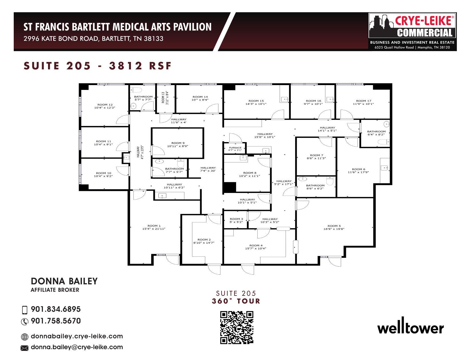 2996 Kate Bond Rd, Bartlett, TN à louer Plan d’étage- Image 1 de 1