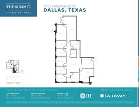 17101 Preston Rd, Dallas, TX for lease Floor Plan- Image 1 of 1