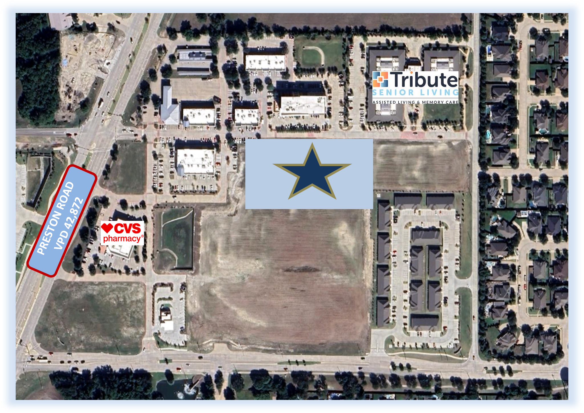 241 S Preston Rd, Prosper, TX for sale Aerial- Image 1 of 4