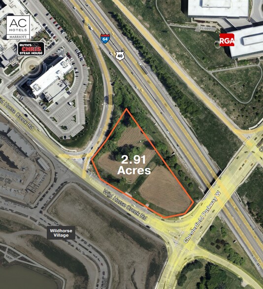 16439 Wild Horse Creek Rd, Chesterfield, MO for sale - Aerial - Image 1 of 2