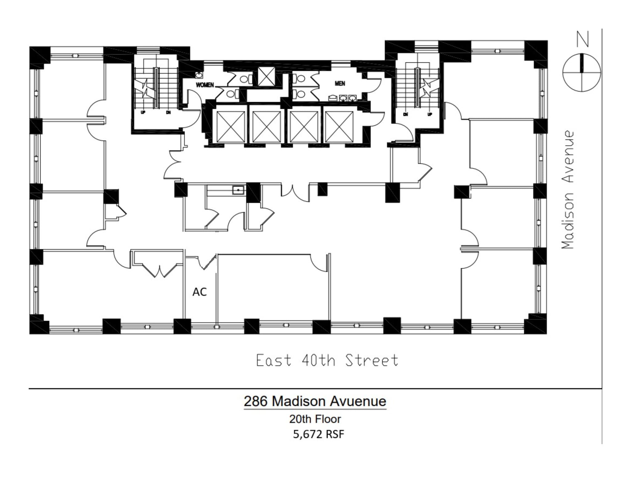 286 Madison Ave, New York, NY à louer Plan de site- Image 1 de 1