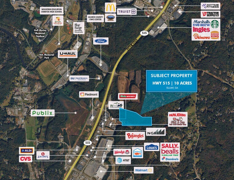 25 Highland Crossing / 515 hwy, Ellijay, GA à vendre - Photo du bâtiment - Image 1 de 1