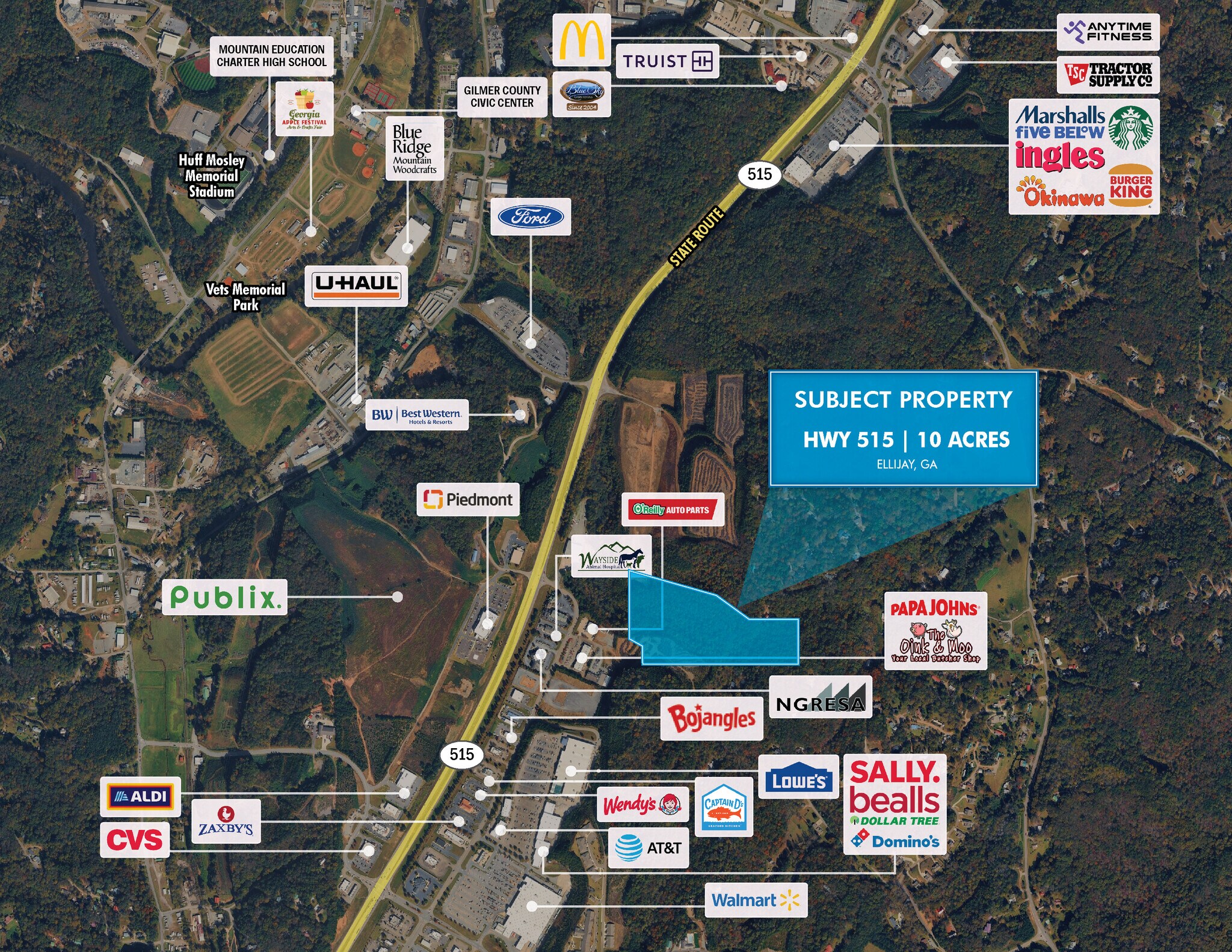25 Highland Crossing / 515 hwy, Ellijay, GA à vendre Photo du bâtiment- Image 1 de 2