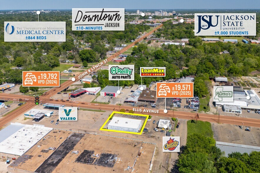 1259 Ellis Ave, Jackson, MS for lease - Building Photo - Image 3 of 8