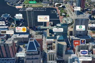 32-36 S Calvert St, Baltimore, MD - AERIAL  map view