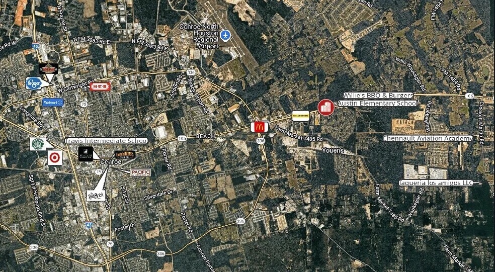 12827 Highway 105 E, Conroe, TX à louer - Aérien - Image 2 de 12