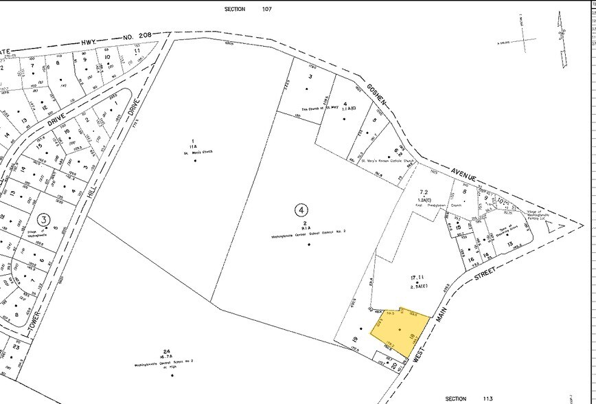 32 W Main St, Washingtonville, NY for sale - Plat Map - Image 2 of 5