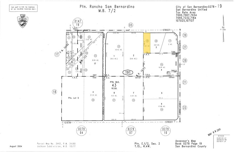 1087 E 9th St, San Bernardino, CA à vendre - Plan cadastral - Image 3 de 35