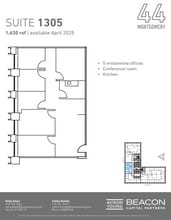 44 Montgomery St, San Francisco, CA for lease Floor Plan- Image 1 of 1