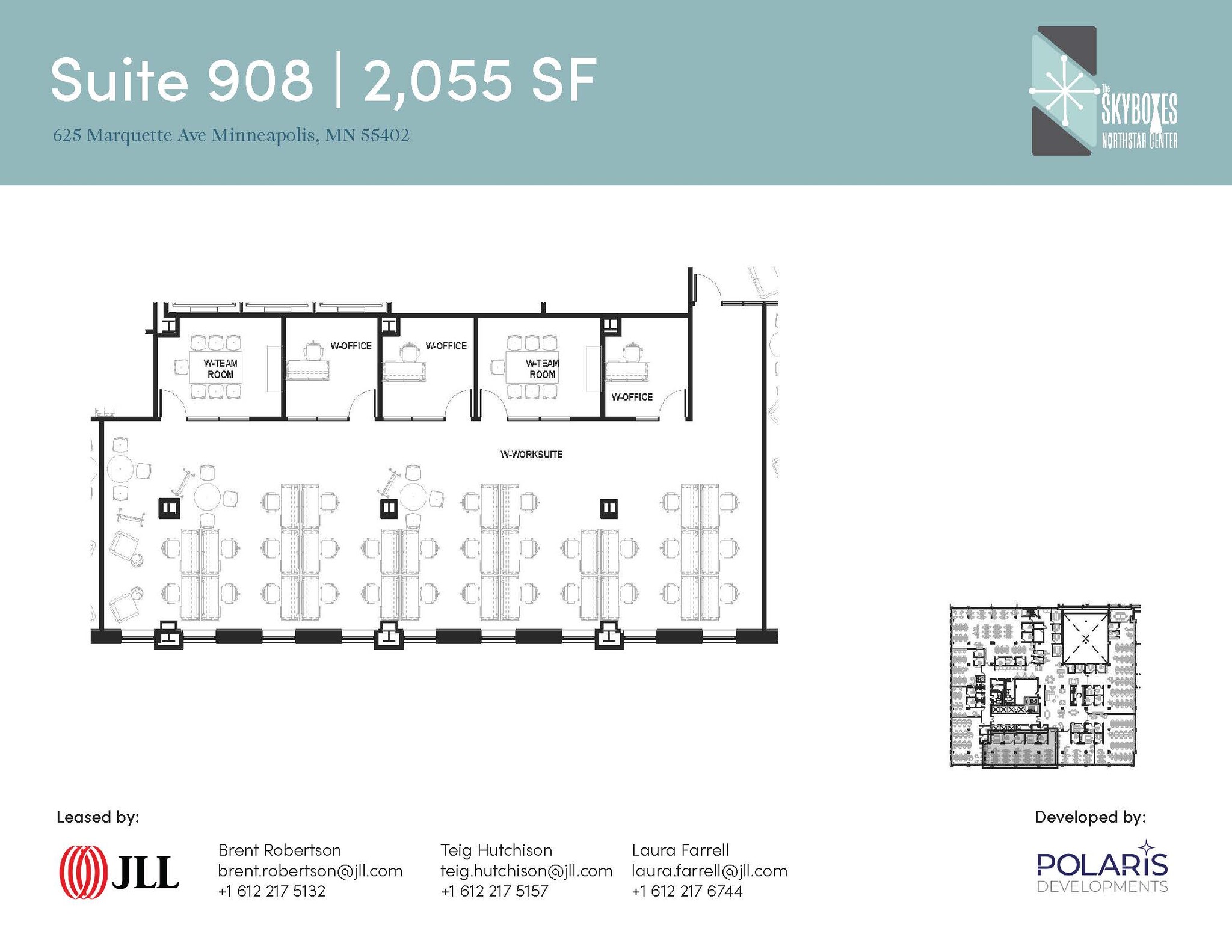 625 Marquette Ave, Minneapolis, MN à louer Plan d’étage- Image 1 de 1