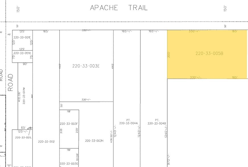 NEC Apache Tr & Ellsworth, Mesa, AZ à vendre - Plan cadastral - Image 2 de 2
