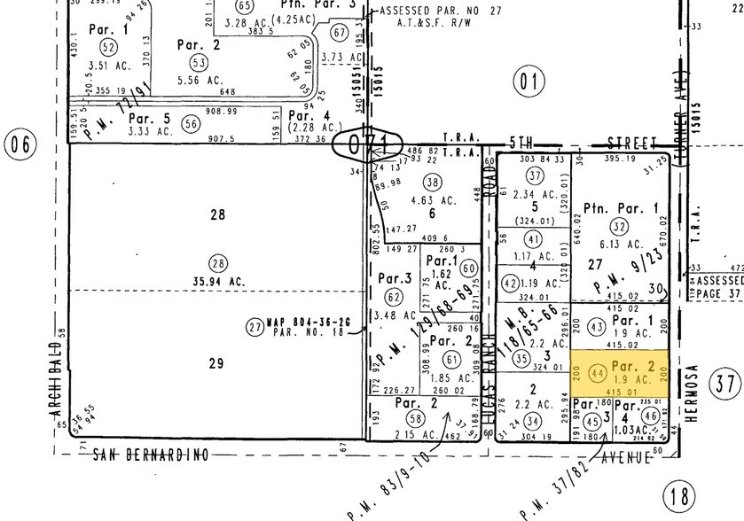 9624-9634 Hermosa Ave, Rancho Cucamonga, CA à louer - Plan cadastral - Image 3 de 18