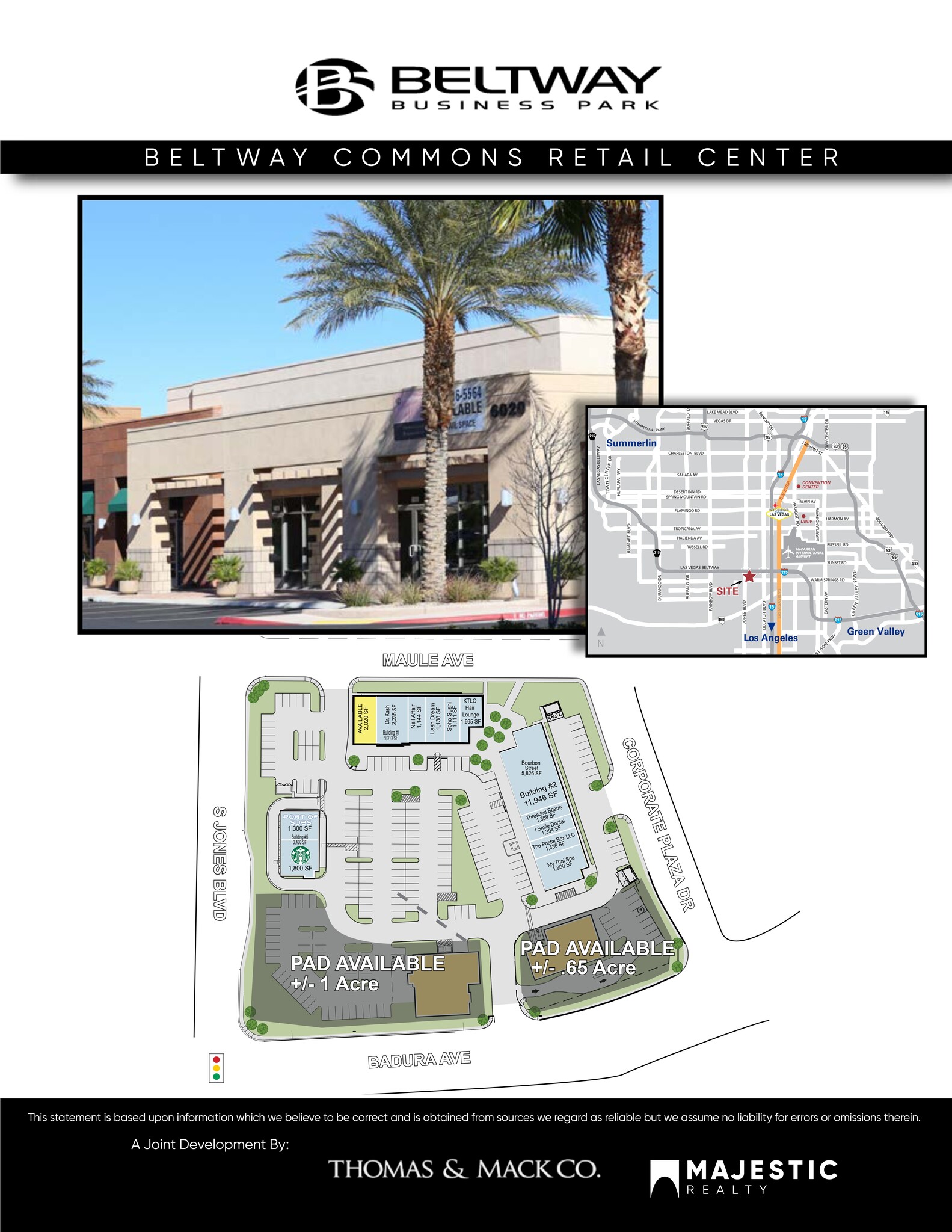 6040 Badura Ave, Las Vegas, NV for lease Site Plan- Image 1 of 1